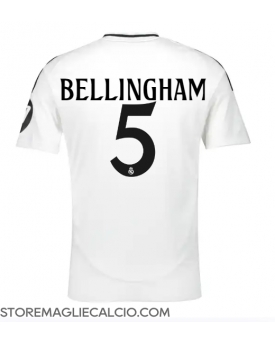 Real Madrid Jude Bellingham #5 Maglia Gara Casa Repliche 2024-25